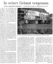 In seiner Heimat vergessen In seiner Heimat vergessen